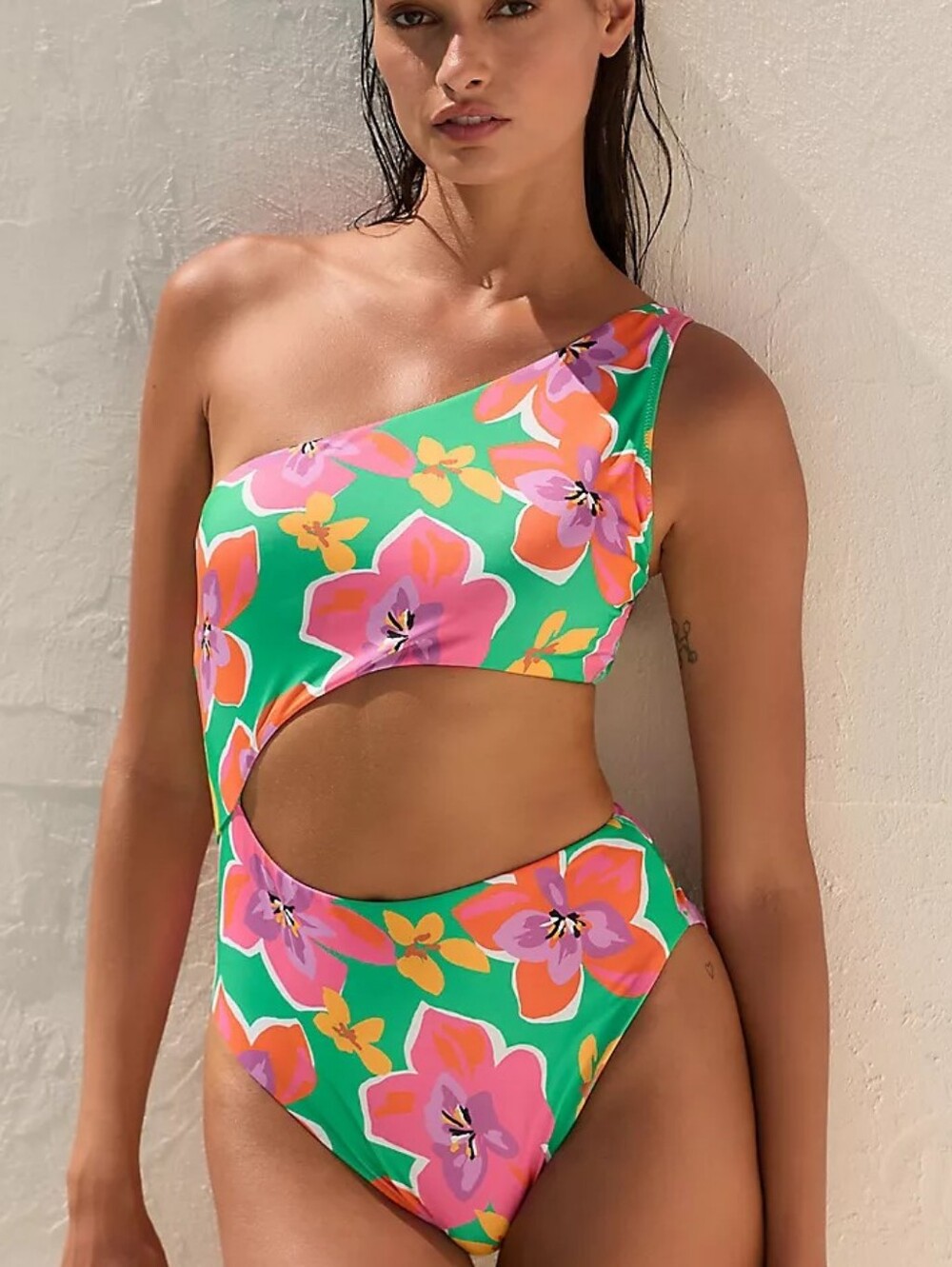 NWT Anthropologie Sanctuary Mio Super Bloom Floral Print One-Piece Swimsuit
